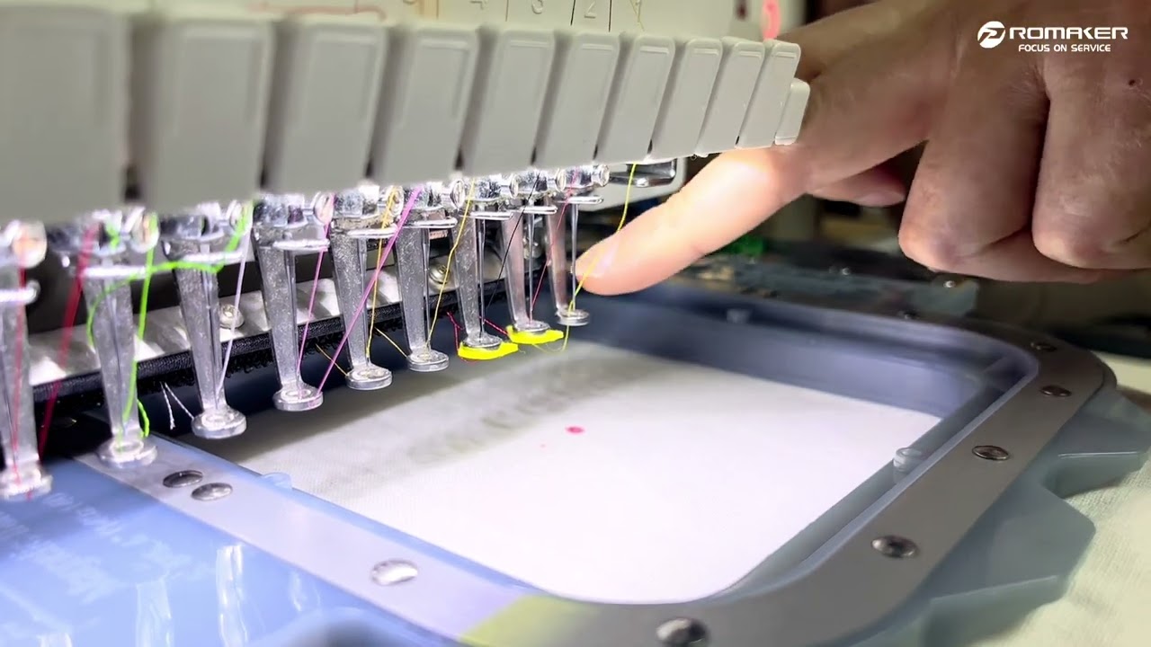 How to set up a new hoops on Dahao A15 computer -- Promaker embroidery machine