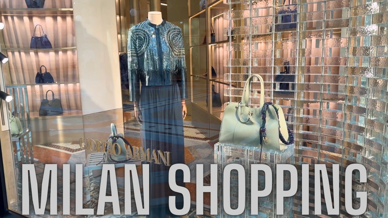 Milano Windows 🇮🇹 | Luxury Shopping in Milan Italy ✨ Via Montenapoleone & Fashion District