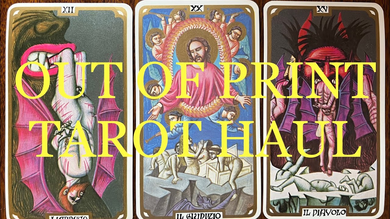 Huge OOP Tarot Haul! #myoopdecks #theeye #outofprinttarotdecks