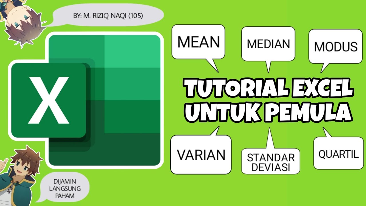 Tutorial Excel Untuk Pemula By 105_C_M. Riziq Naqi_Statistik