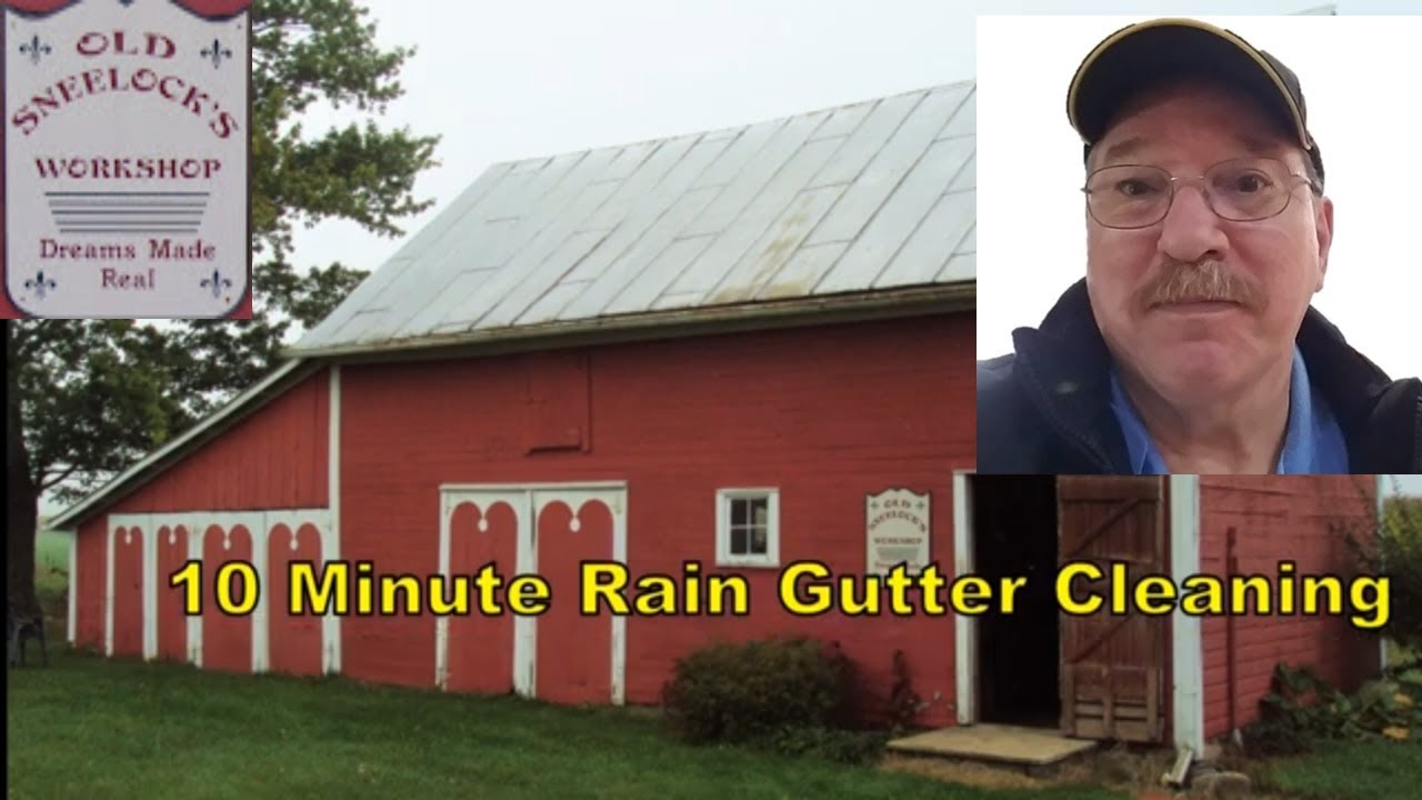 10 Minute Rain Gutter Cleaning