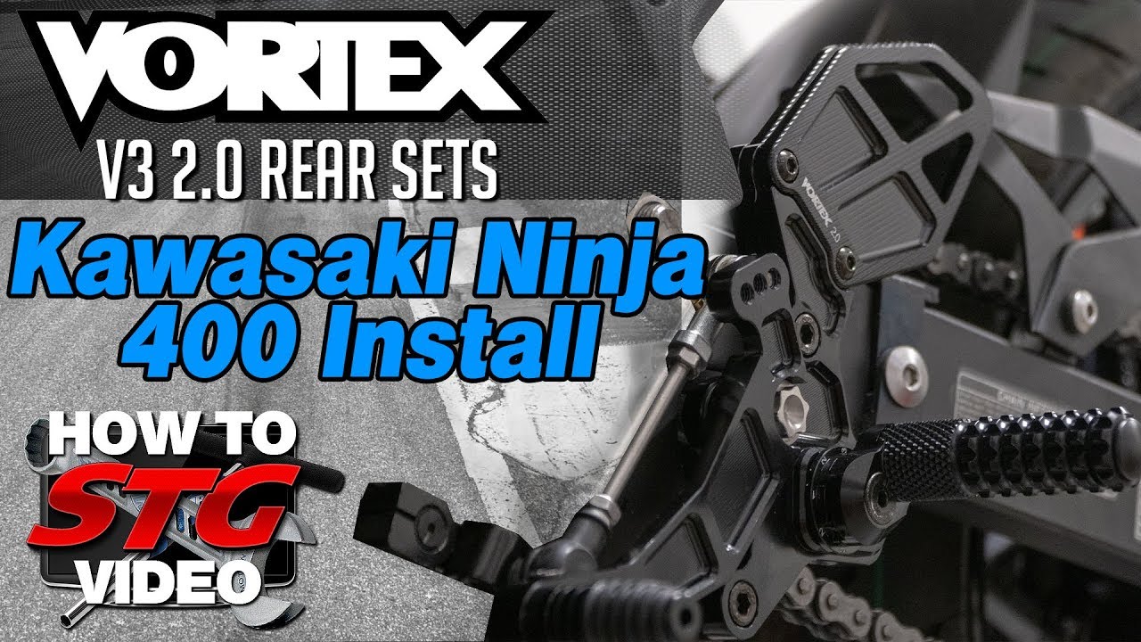 Установка/обзор комплектов задней подвески Vortex Racing Kawasaki Ninja 400 2018–2023 | Экипировк...