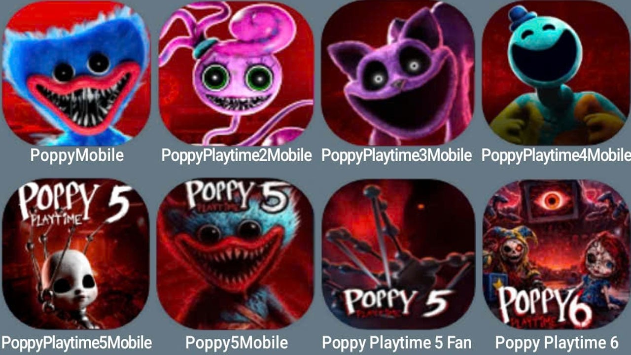 Poppy Playtime Mobile Chapter1, Chapter2, Chapter3, Chapter4, Chapter5, Chapter6 | Poppy 5+6 OUT NOW