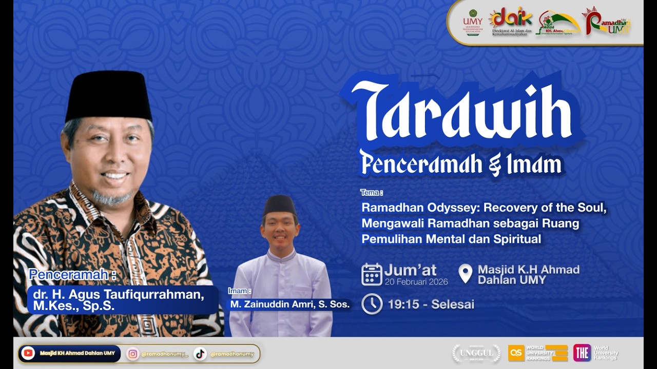 Ceramah & Tarawih | Dr. H. Agus Taufiqurrohman, Sp.S., M.Kes.