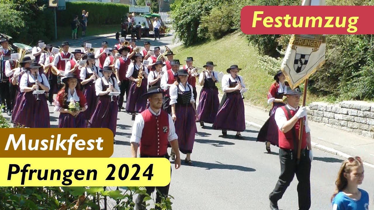 Musikfest Pfrungen 2024 Festumzug