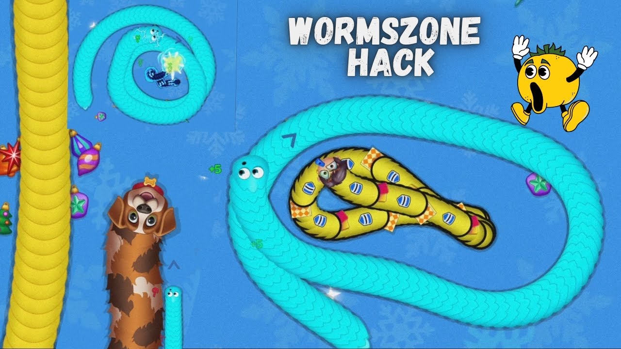 🐍WORMSZONE.IO GAINT SLITHER SNAKE TOP 01
