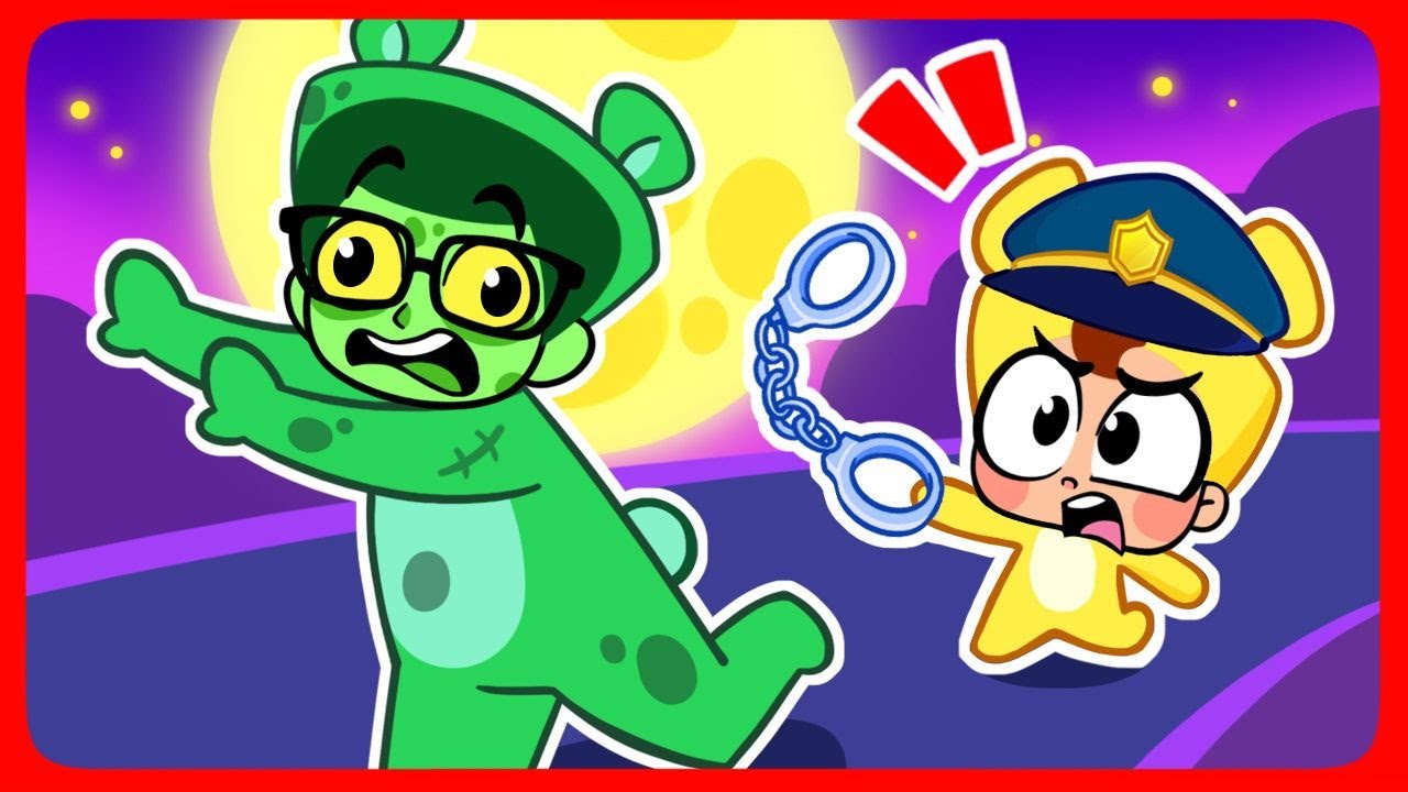 Zombie Police & Monster in the Dark! 😱 Spooky Funny Cartoons for Kids | Spooky Friends
