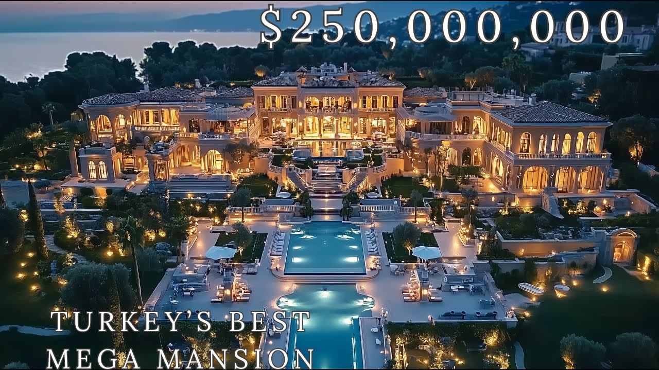 Touring a $250,000,000 Ultra-Luxurious Mega Mansion in Turkey - Mugla! Luxury House Tour