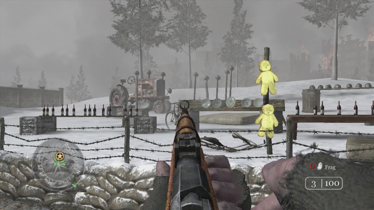 call of duty 2 -  don't shoot the teddy bears