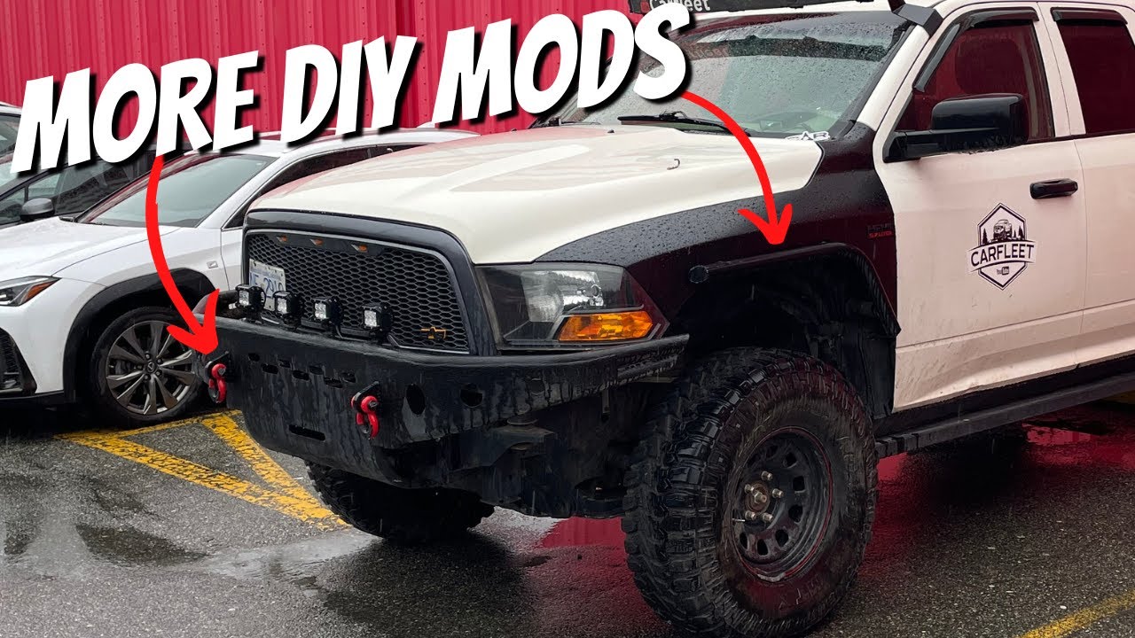 DIY D-Ring Shackle Mounts & Finished Armor Fenders! Off Road Dodge Ram Budget Build