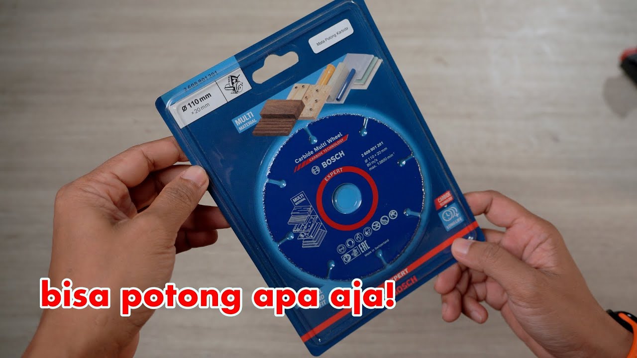 satu alat bisa potong semua material!! - BOSCH CARBIDE MULTI WHEEL 4