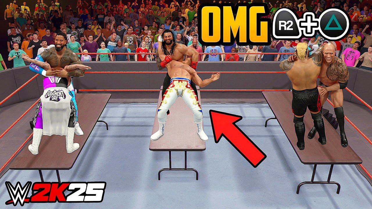 Лучшие моменты в WWE 2K25! (CHAOS)