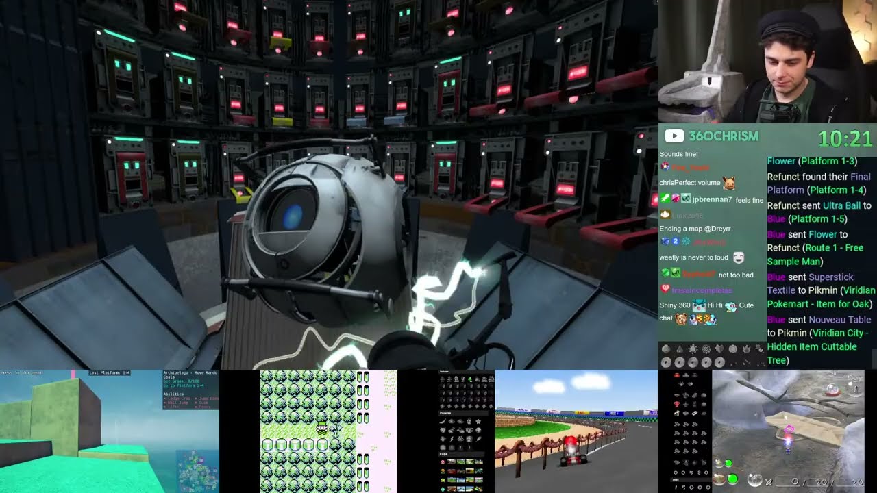 5 Game Randomizer, now with Portal 2 & Pikmin 2! (+ Pokemon Blue, Mario Kart 64, Refunct)