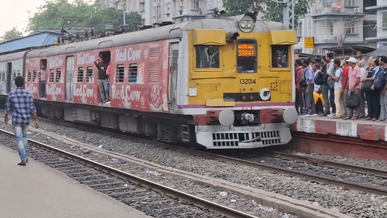 Kolkata life line , local train  at Bidhan nagar railway station