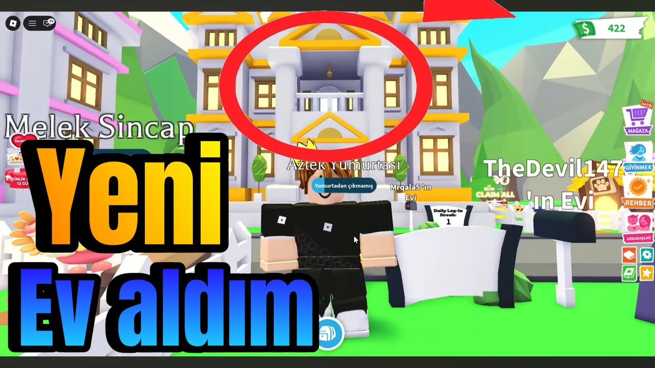 ROBLOX ADOPTME DE YENİ EV VE YENİ YUMURTA ALDIM