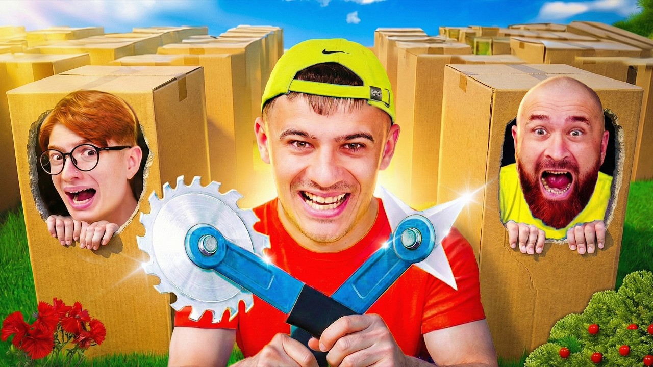 ИГРАЕМ В ПРЯТКИ В КАРТОННЫХ КОРОБКАХ!