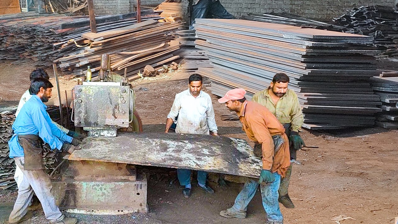 How Millions of ton iron rod Are Made from Recycling Ship Plates || Surprising Manufacturing Process