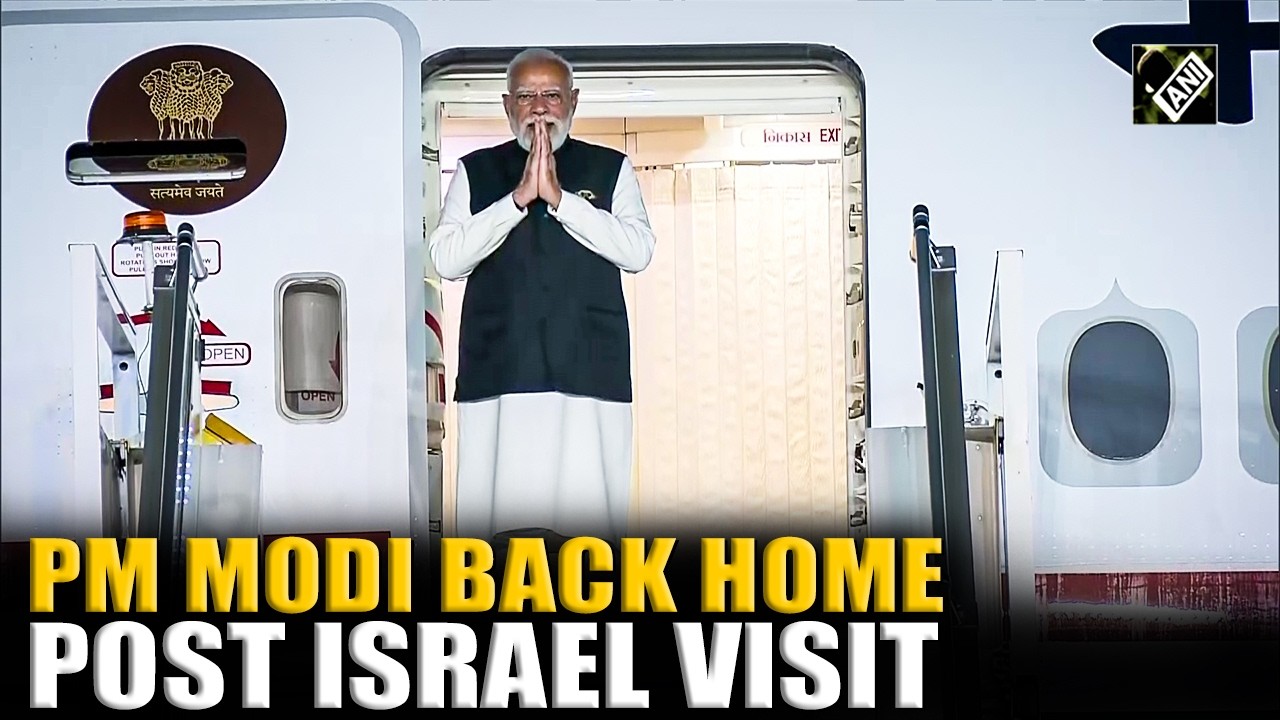 PM Modi arrives in India after concluding two-day visit to Israel