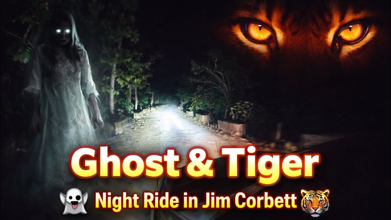 Raat ke andhere mein Jim Corbett jungle ride... achanak kuch dikha! #jungle #ghost #jimcorbett 