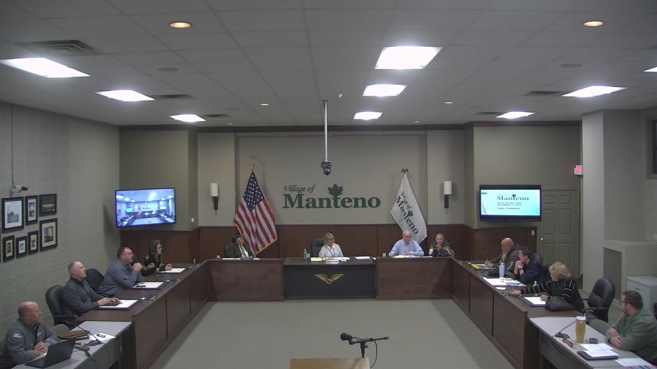 Manteno Village Board Meeting December 1, 2025