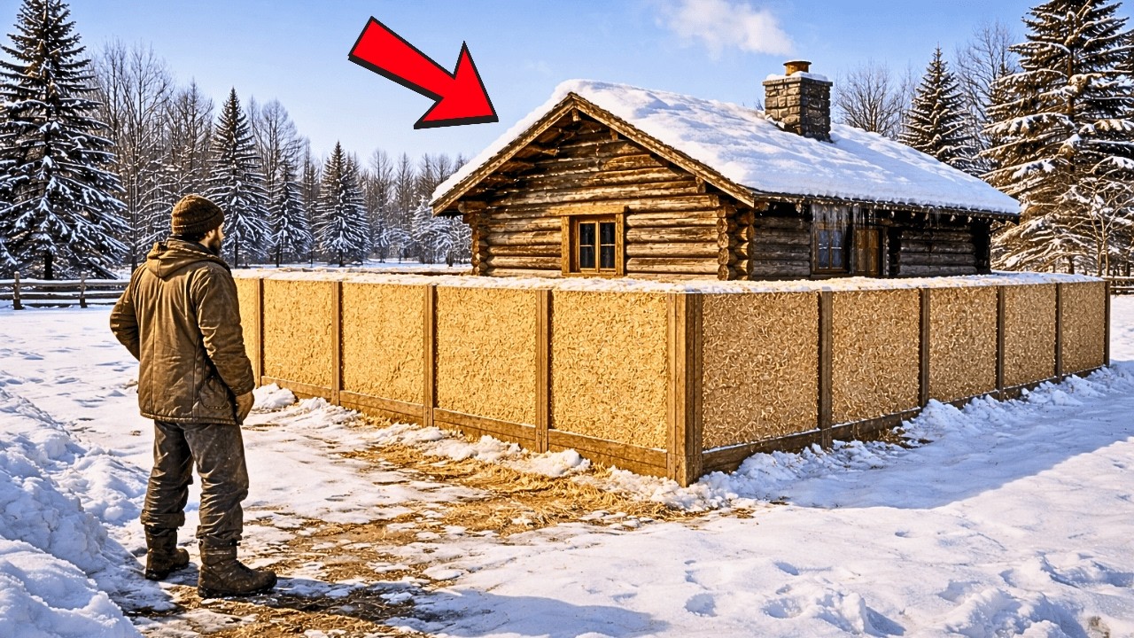 His Neighbors Mocked the Sawdust Wall Around His Cabin — Until It Held Heat Better Than Logs