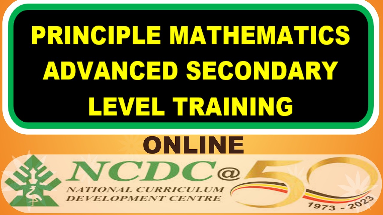 PRINCIPLE MATHEMATICS ADVANCED SECONDARY LEVEL TRAINING UPDATES! | NCDC | NEW ADVANCED CURRICULUM