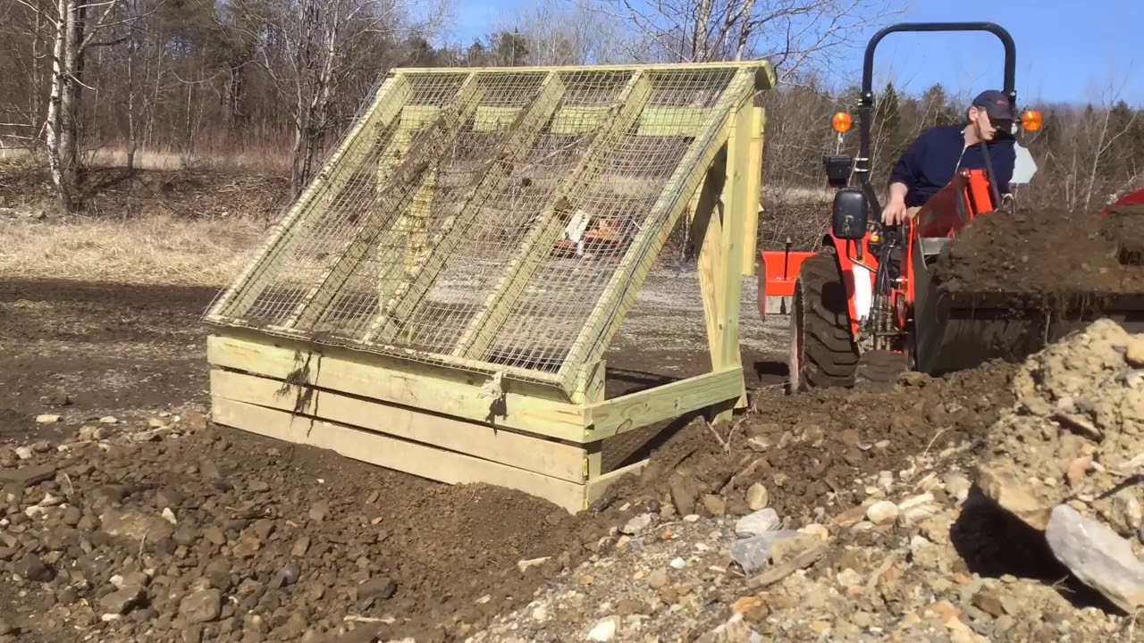 Fixing trails with tailings from the homemade dirt screen