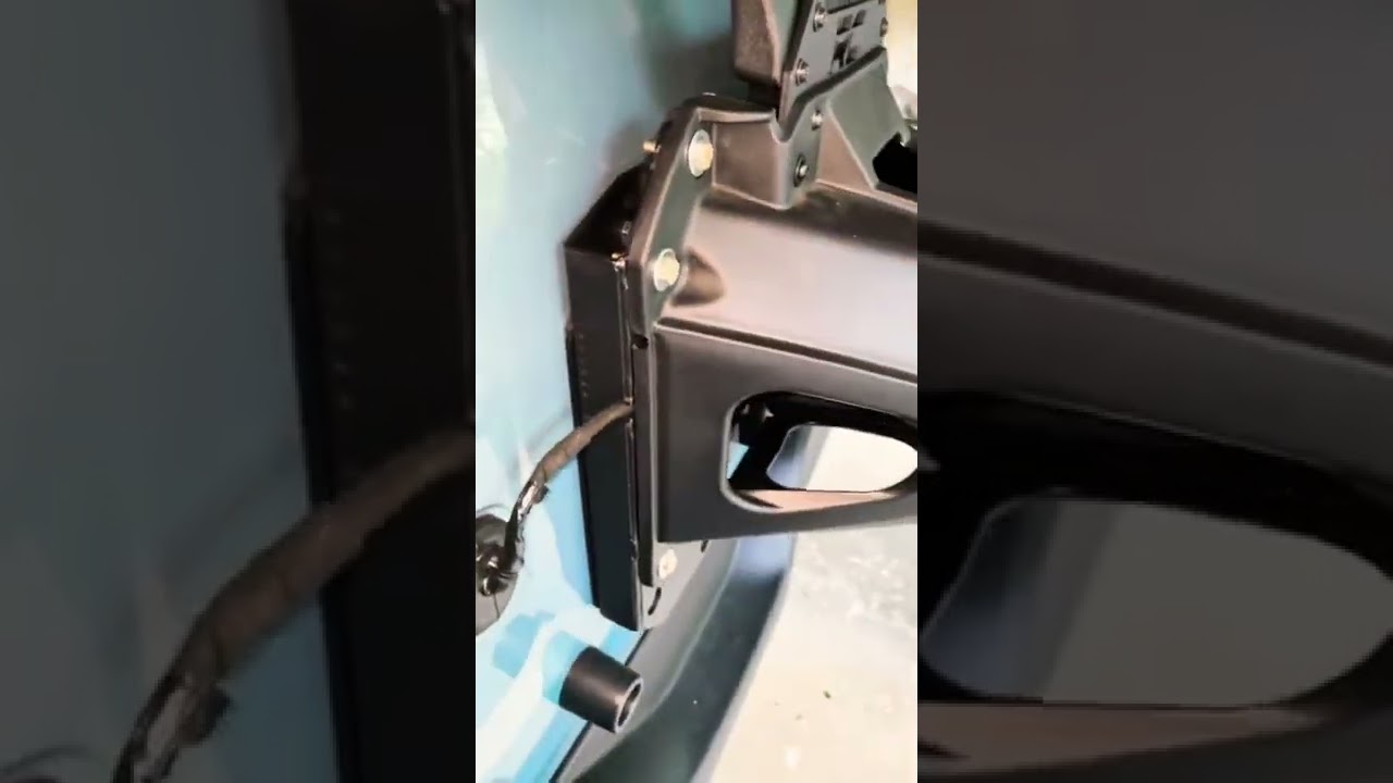 2022 Bronco with rough country relocation bracket and brake light extension for 37s