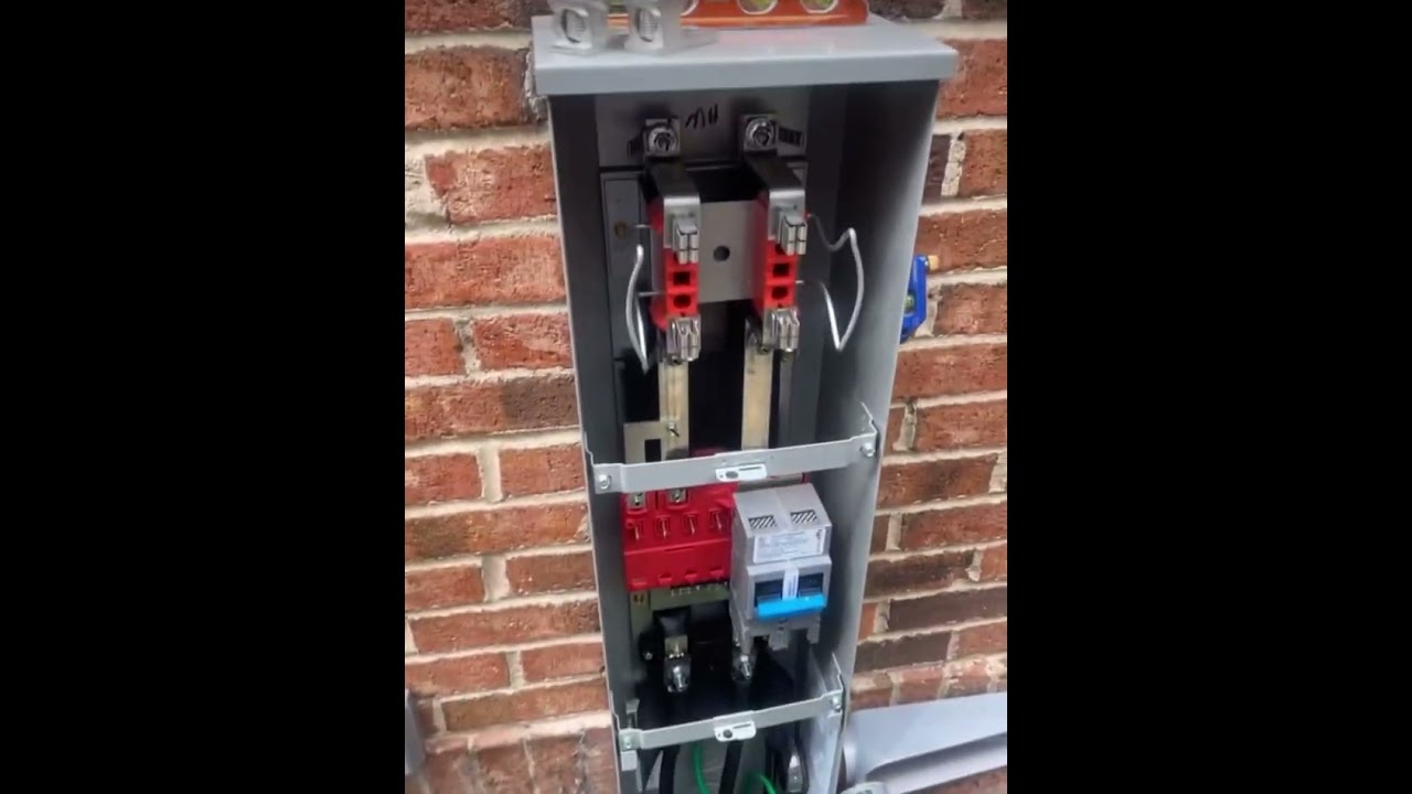 Installing new electrical equipment with a future generator. 