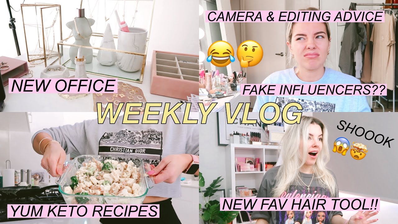 WEEKLY VLOG 🎬 NEW OFFICE ✨ INFLUENCER CHATS  🐸☕️ YUMMY KETO RECIPES 🥰 JAZ HAND