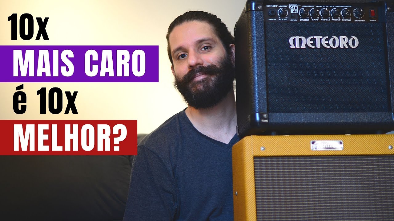 Amplificador "CARO" soa bem e "BARATO" soa mal? | Fender e Meteoro | COMPARATIVO