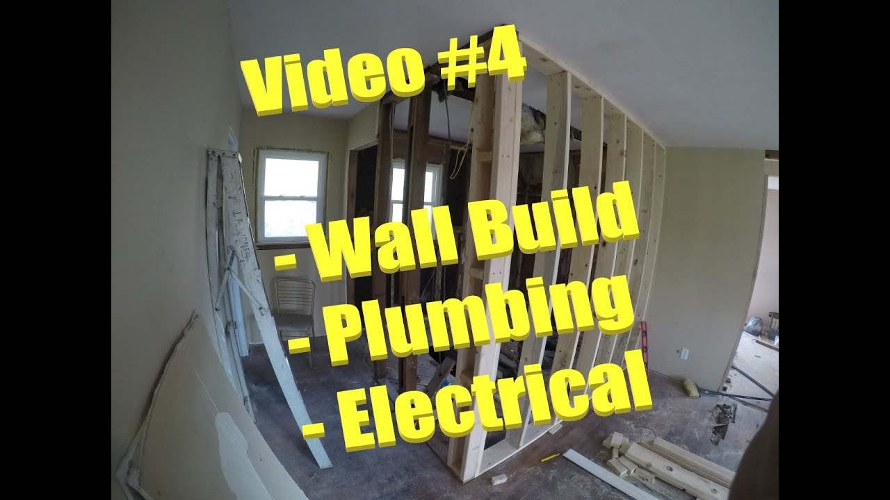 Minniehaha Project #4 - Bathroom Wall, Plumbing & Electrical