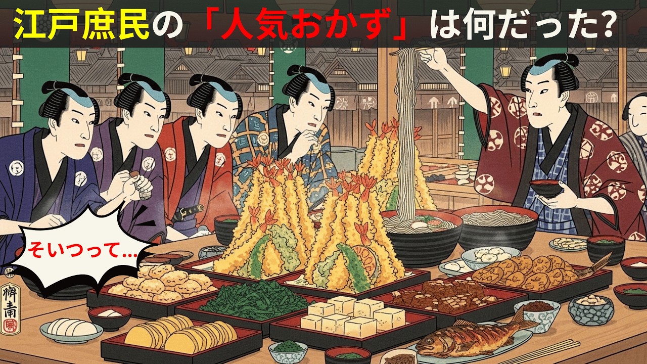江戸庶民の食卓はこんなに豪華だった？人気おかずの実態【江戸時代の庶民】【江戸闇語り】