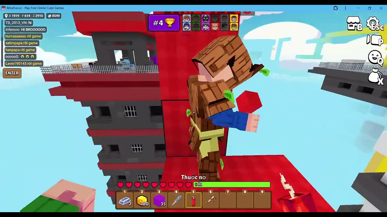 MineFun io | Chơi Bedwars #Minefun.io