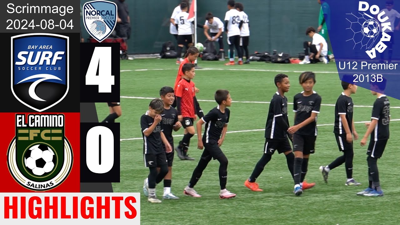Bay Area Surf 13B Pre-MLS 4-0 ECFC Salinas 13B Pre-ECNL | NorCal U12 Scrimmage | 2024-08-04 | HL