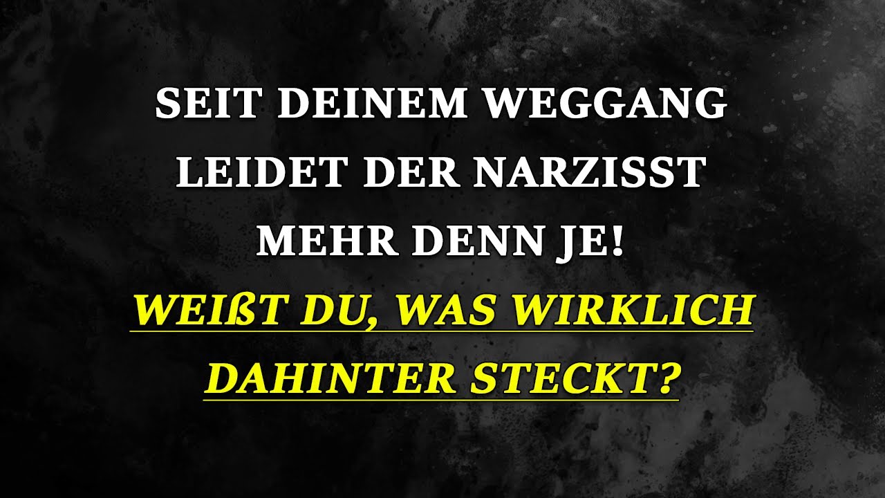 Seit du gegangen bist, kämpft der Narzisst tatsächlich mehr denn je mit sich | Narzissmus