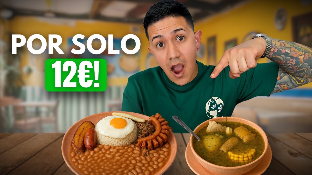 Un colombiano PROBANDO COMIDA COLOMBIANA por 12 € en BARCELONA: ¿vale la pena?