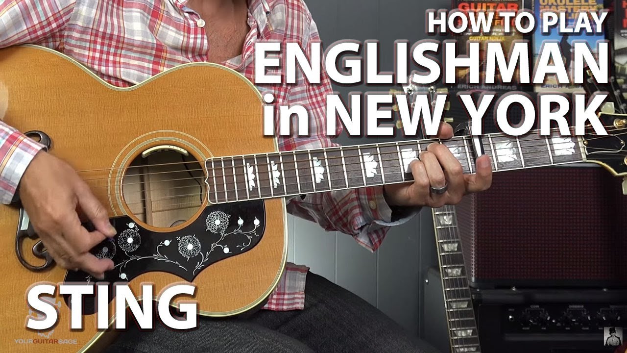 Как играть «Englishman in New York» Стинга — урок игры на гитаре