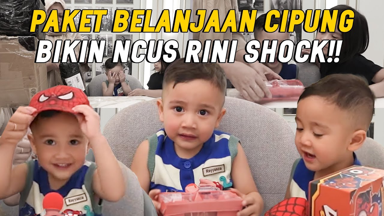 BIKIN NGAKAK!! UNBOXING PAKET HASIL BELANJA ONLINE CIPUNG!! NCUS RINI HEBOH LIAT ISINYA!!!
