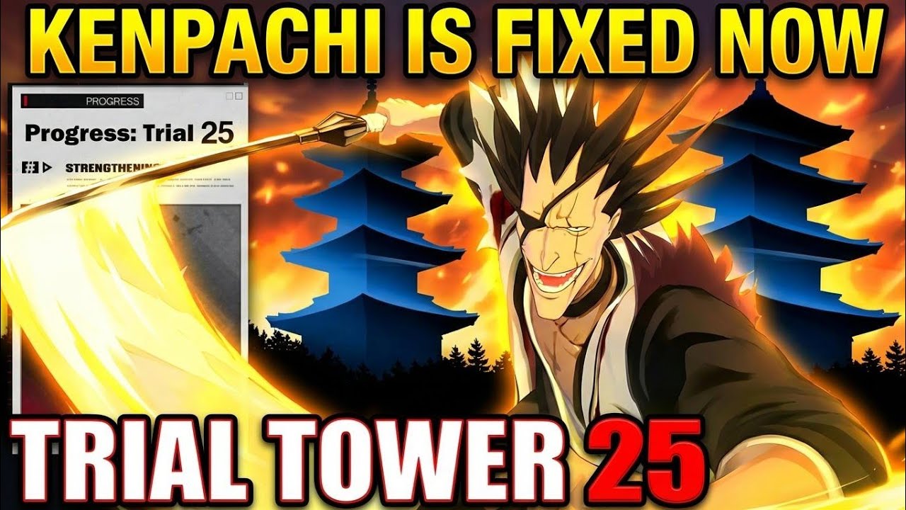 [BLEACH: Soul Resonance] Kenpachi B6W5C5 Trial Tower 25-5 post adjustments.