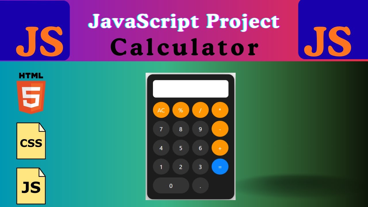 How to make a Calculator using HTML CSS JavaScript | Beginner Friendly Project