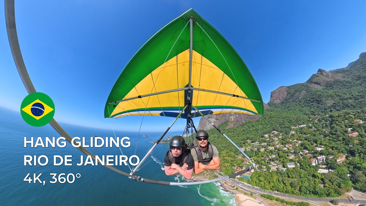 Hang Gliding in Rio de Janeiro (4K, 360°)