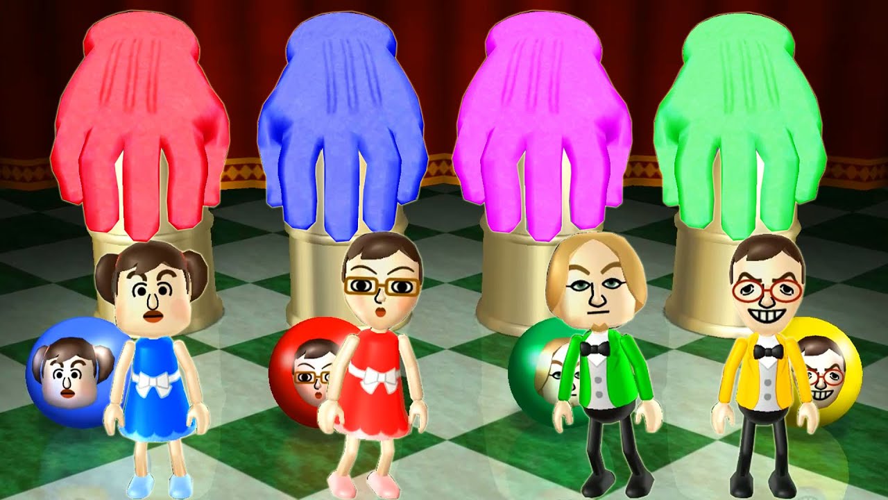 Wii Party Minigames - Miranda Vs Asami Vs Eddy Vs Hiromasa (Master Difficulty)