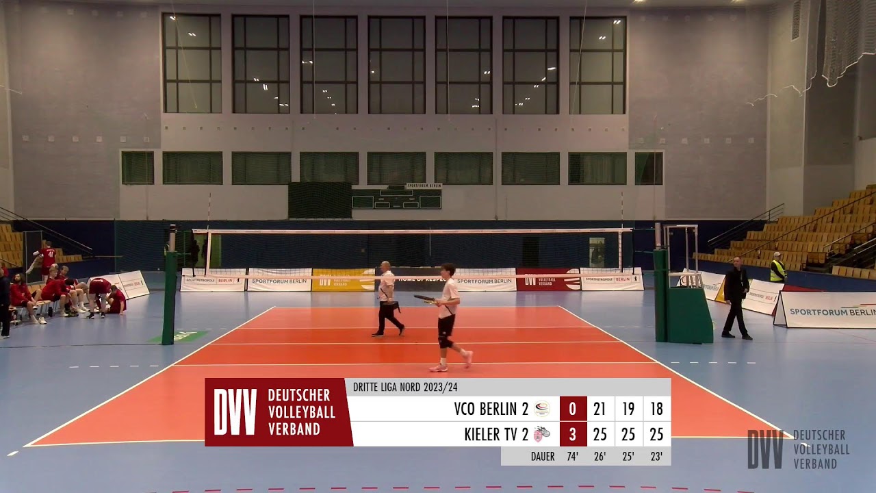 VCO Berlin 2 - Kieler TV 2 | 3. Liga Nord Männer 2023/24