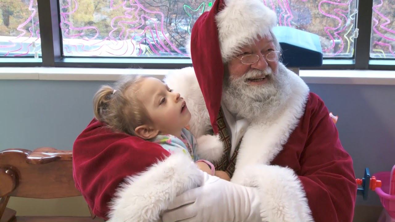 Santa Visits Palmetto Health Children's Hospital