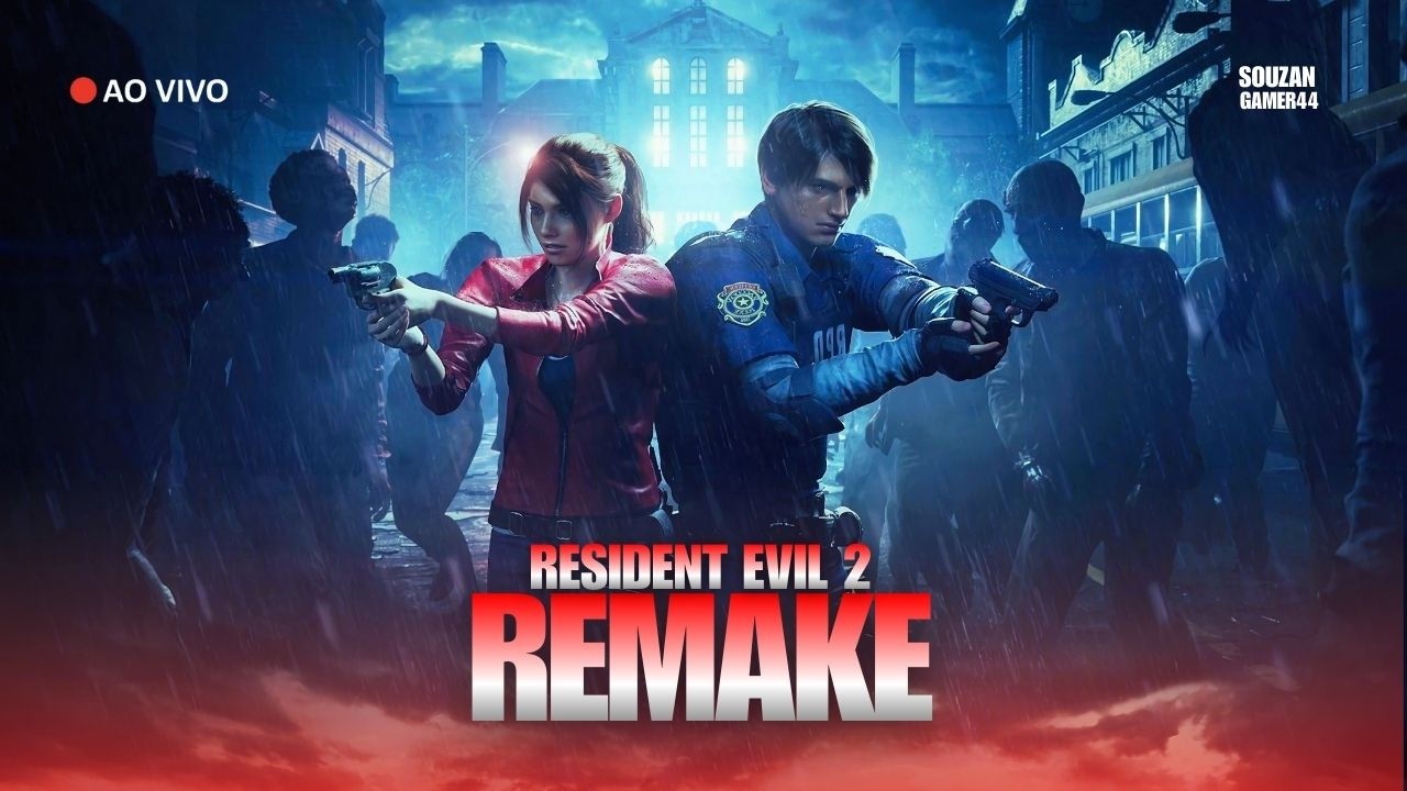 RESIDENT EVIL 2 REMAKE! - CAMPANHAS LEON E CLAIRE!!🔥🌆 | #Rumo600Inscritos | AOVIVO