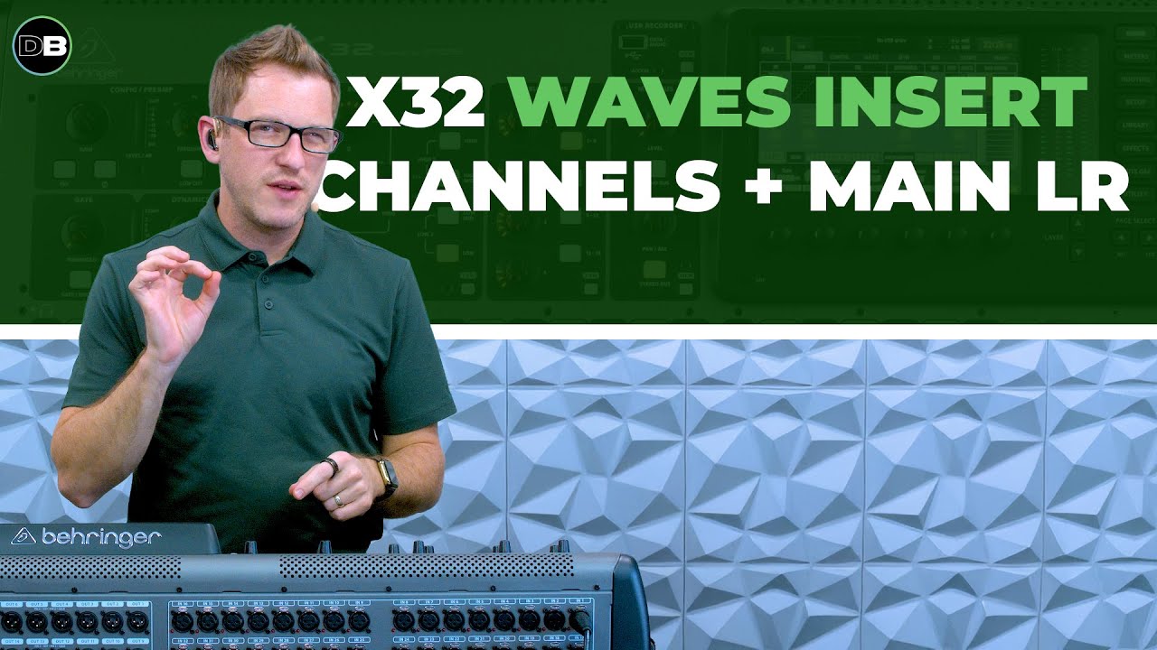 Как вставить Waves SuperRack Performer в каналы и основной LR - X32 / M32