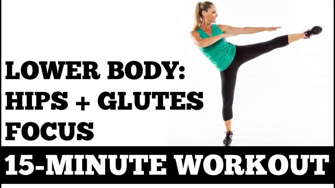 15 Minute Lower Body Workout with a Hips, Glutes Focus (No Equipment Needed, All Levels)