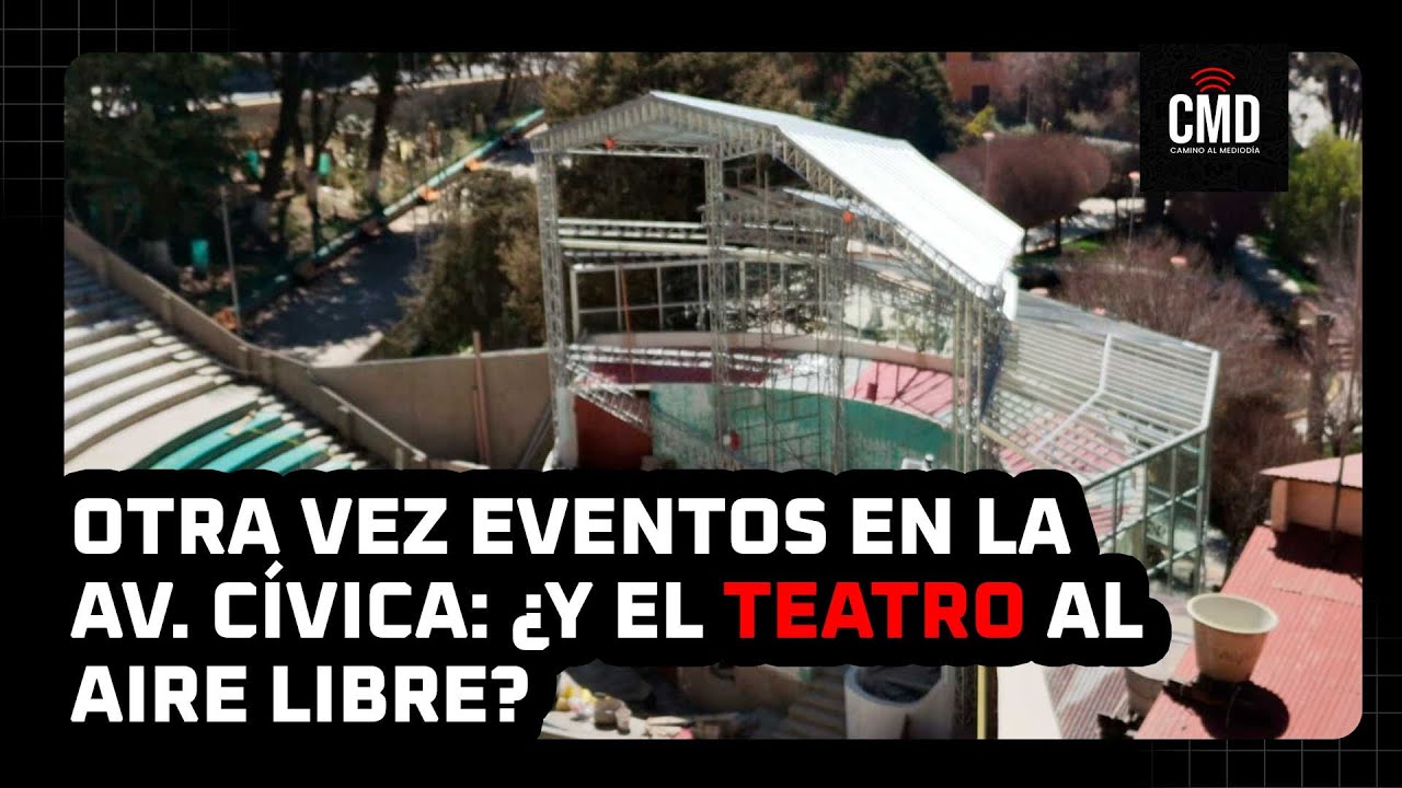 Otra vez eventos en la Av. Cívica: ¿y el Teatro al Aire Libre?