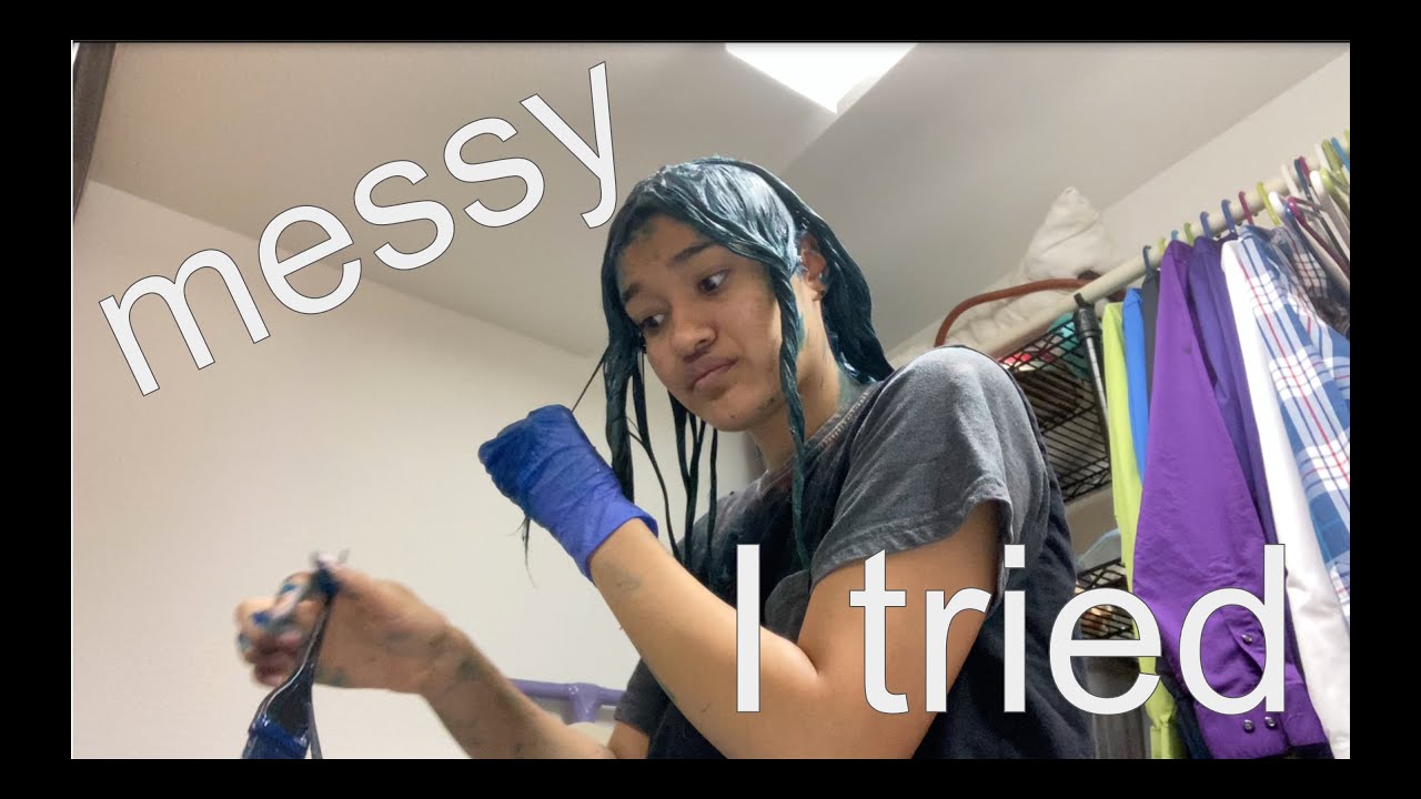 Dyeing my hair Blue/Green｜Arctic Fox Blue Jean Baby, Aquamarine, Phantom Green